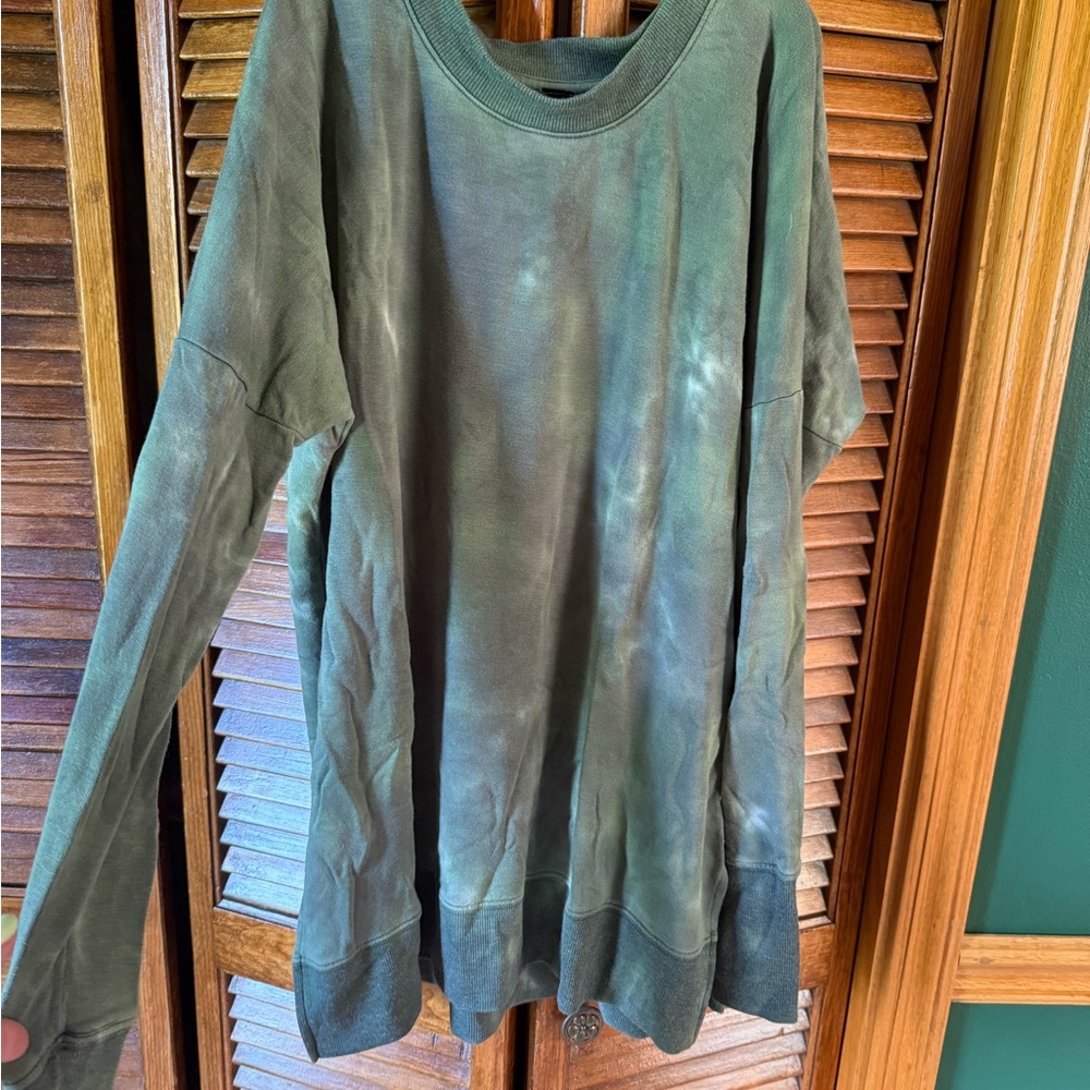 Interval Green Tie-Dye Crew Sweatshirt